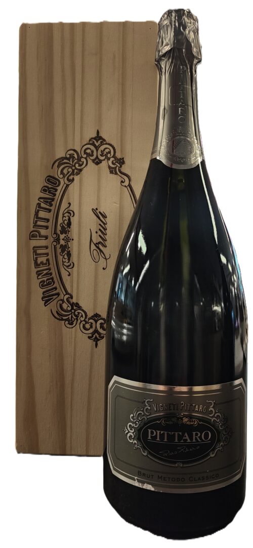 Talento Brut Etichetta Argento Magnum in Legno