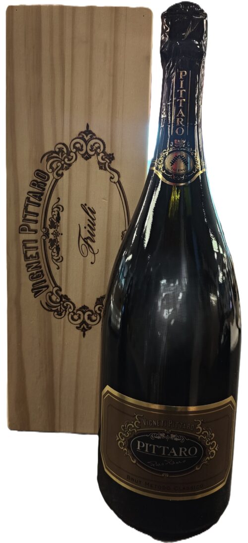 Talento Brut Etichetta Oro Jeroboam in Legno